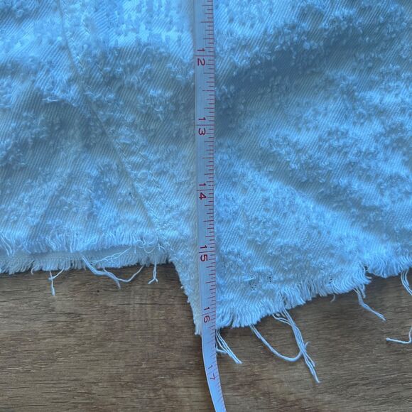 Rag & Bone Kayla Miniskirt Size 24 White Tweed Denim - Picture 8 of 8